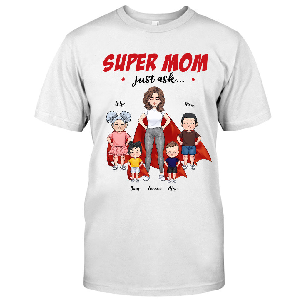 Super Mom - Gift for mom, grandma - Personalized T-shirt And Hoodie