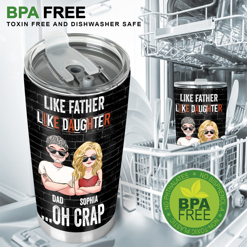 Dear Dad Great Job - Personalized Father's Day Father Tumbler