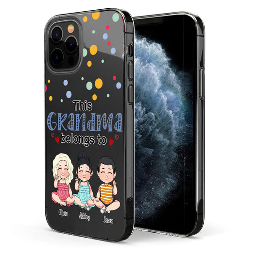 This Grandma Belongs To - Personalized Grandma Clear Phone Case