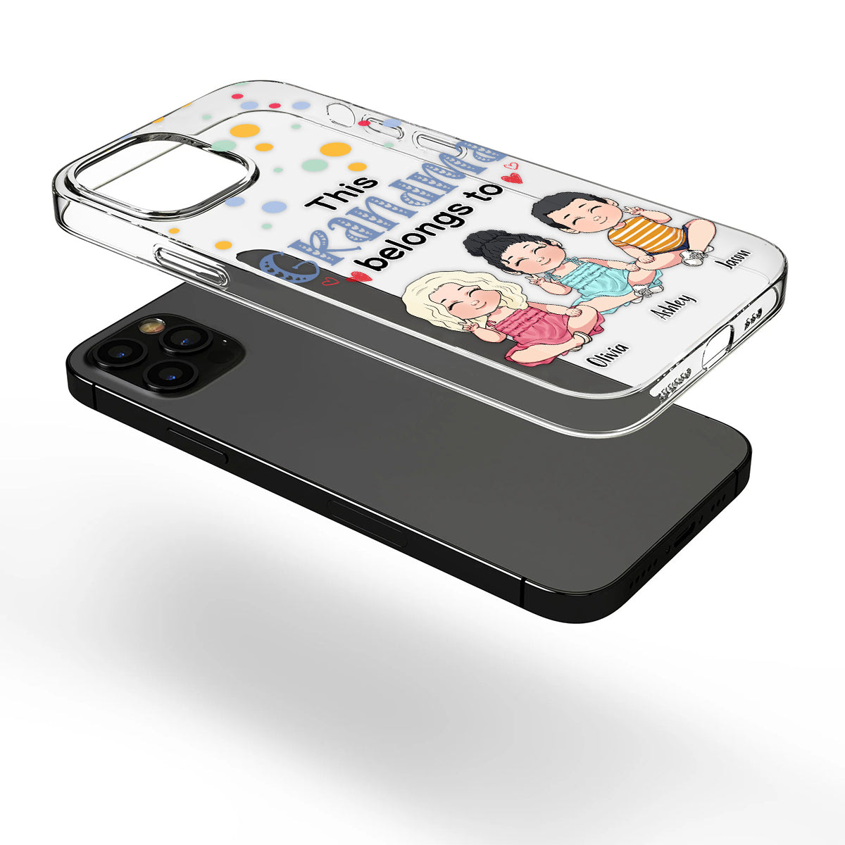 This Grandma Belongs To - Personalized Grandma Clear Phone Case