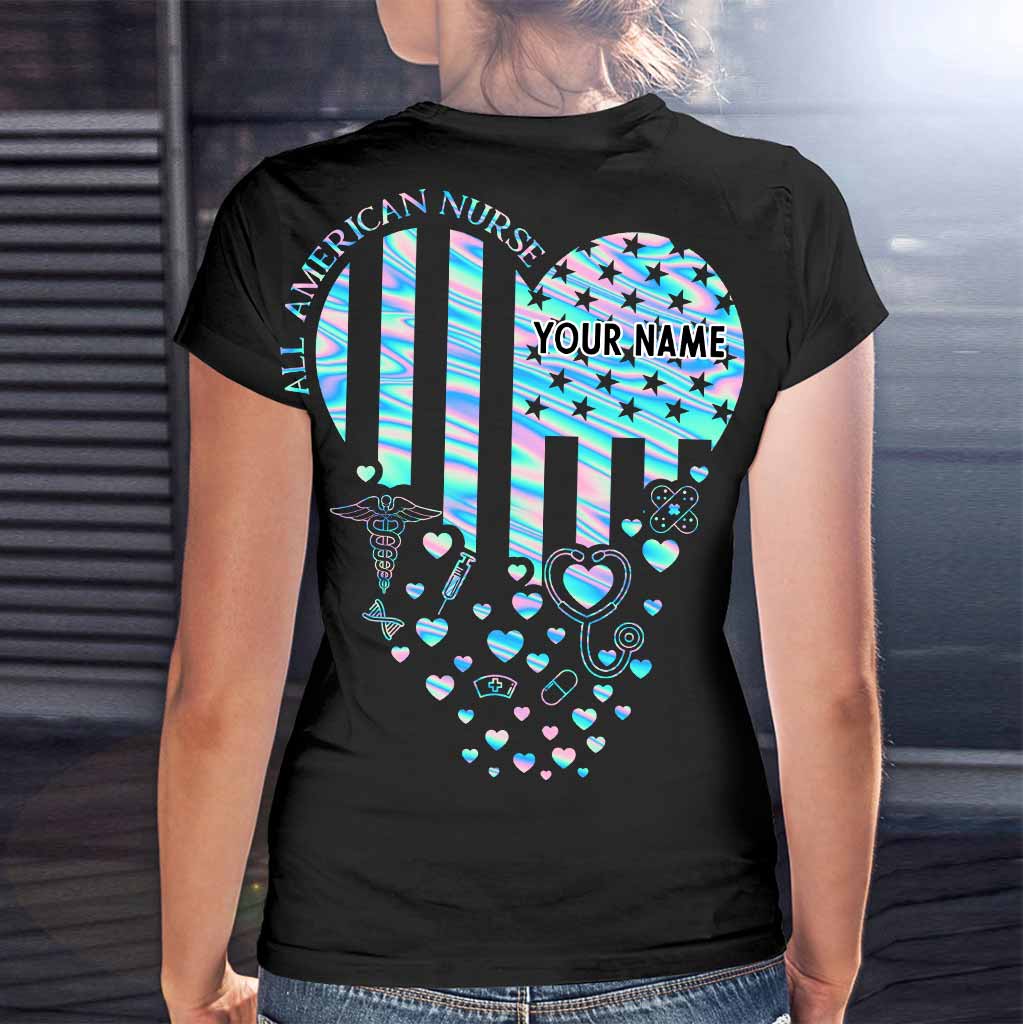 Proud Nurse - Personalized Independence Day T-shirt and Hoodie