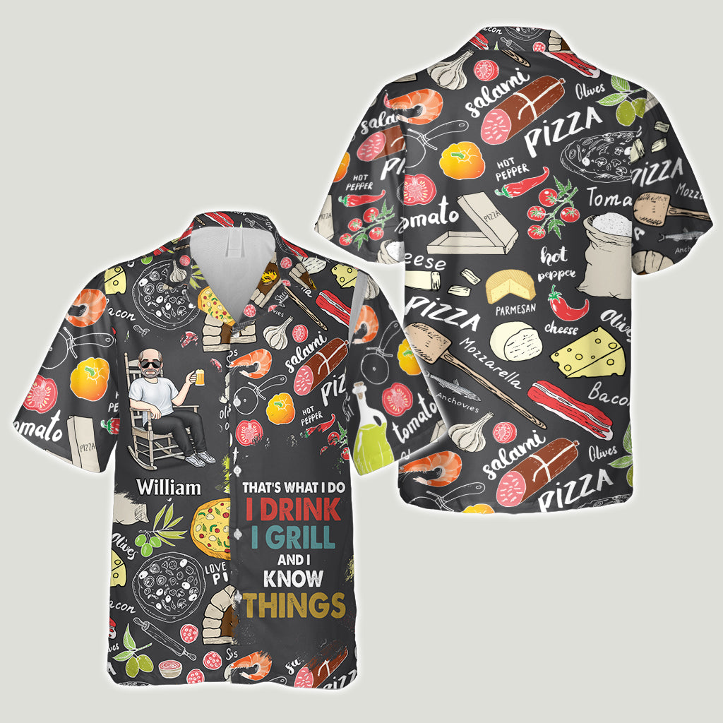 That's What I Do - Personalized Father Hawaiian Shirt