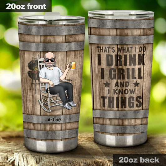 That's What I Do - Personalized Father Tumbler