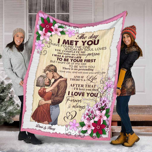 My Favorite Place in All the World - Personalized Couple Blanket