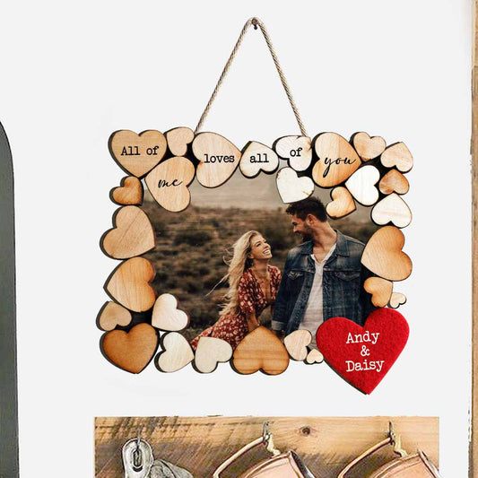 Love All Of You - Personalized Couple Wood Sign