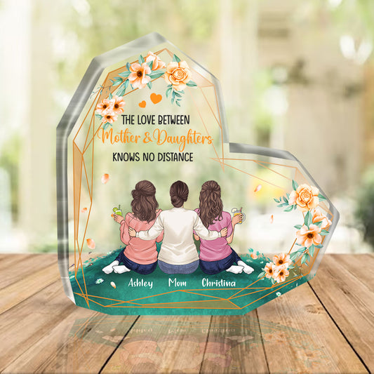 Mother And Daughter - Personalized Mother's Day Mother Custom Shaped Acrylic Plaque
