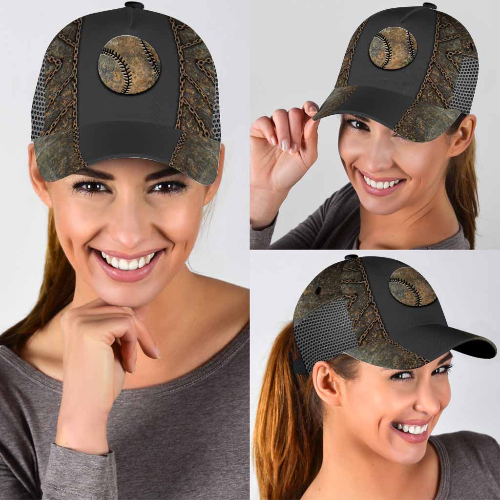 Baseball Cap With Printed Vent Holes