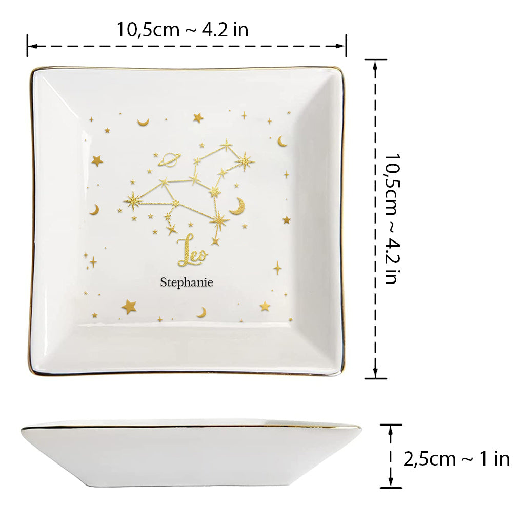 Shine Like A Star - Personalized Horoscope Jewelry Dish