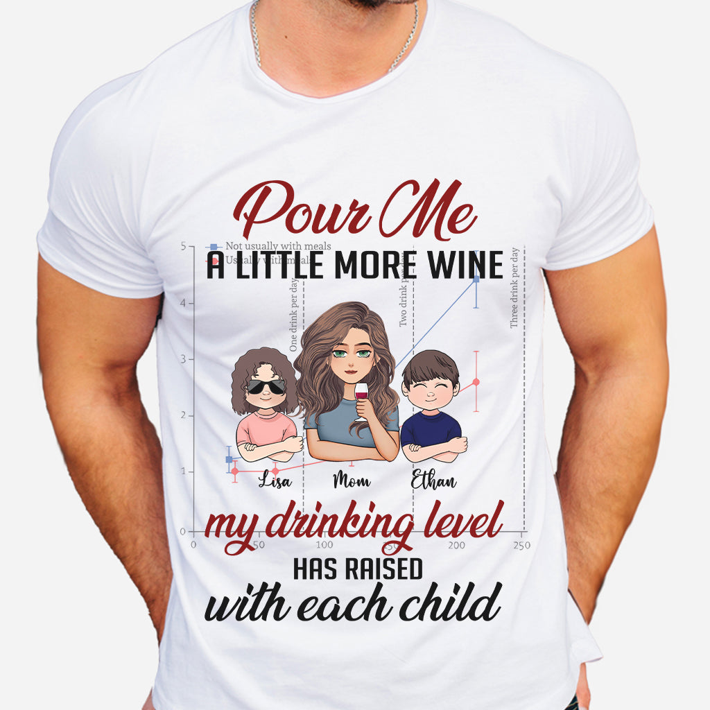 My Drinking Level - Personalized Mother's Day Mother T-shirt and Hoodie
