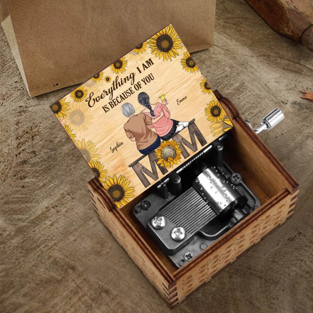 My Only Sunshine - Personalized Mother's Day Mother Hand Crank Music Box
