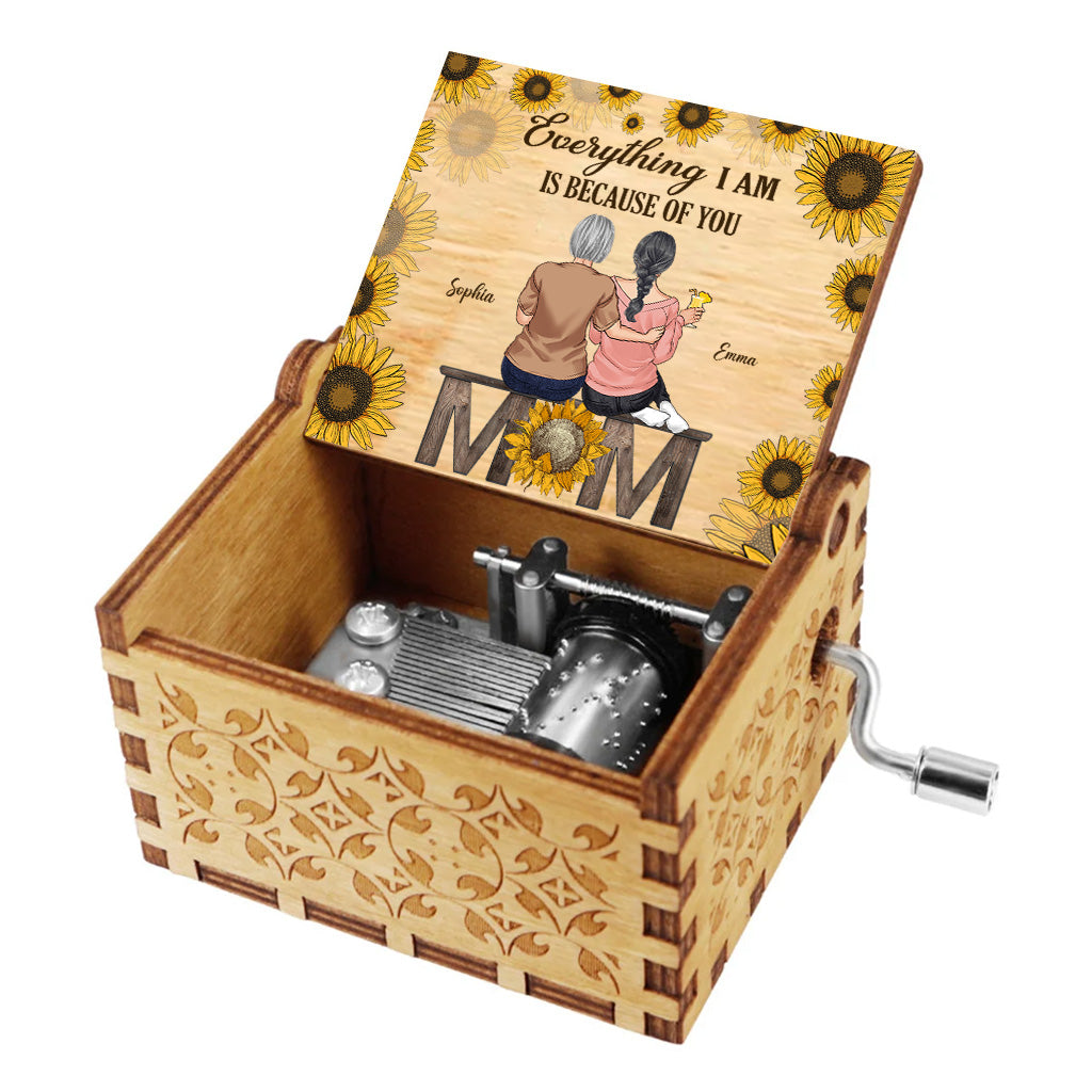 My Only Sunshine - Personalized Mother's Day Mother Hand Crank Music Box