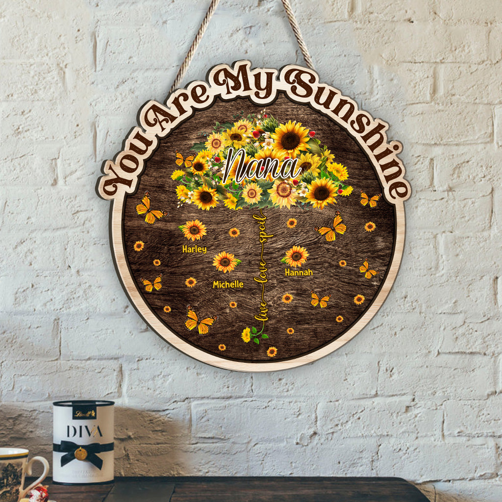 Nana's Garden Live Love Spoil - Personalized Grandma Wood Sign