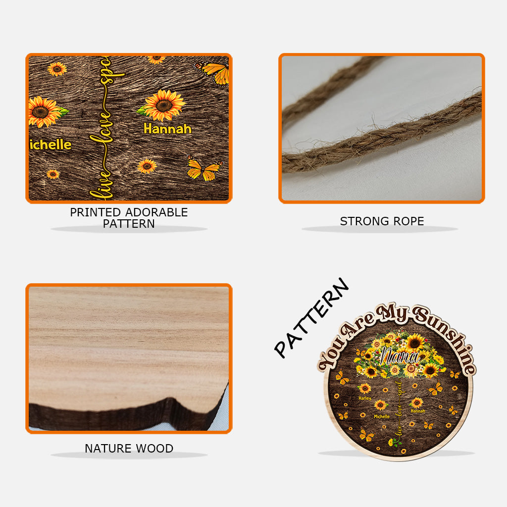 Nana's Garden Live Love Spoil - Personalized Grandma Wood Sign