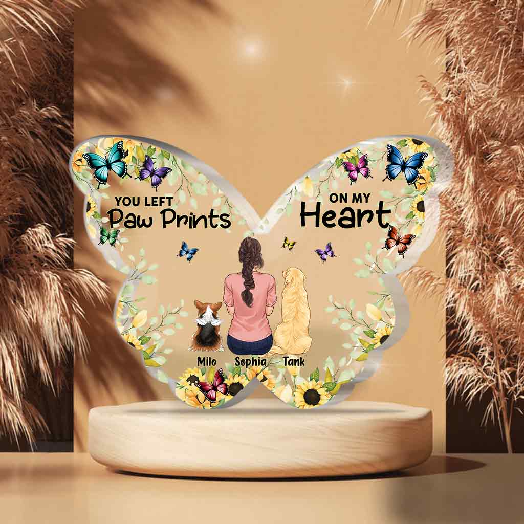 On My Heart - Personalized Dog Custom Shaped Acrylic Plaque
