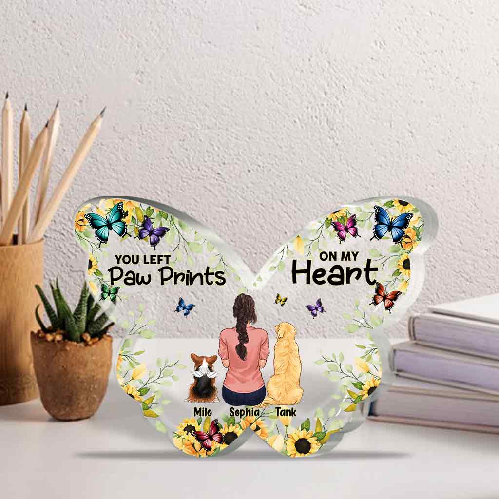 On My Heart - Personalized Dog Custom Shaped Acrylic Plaque