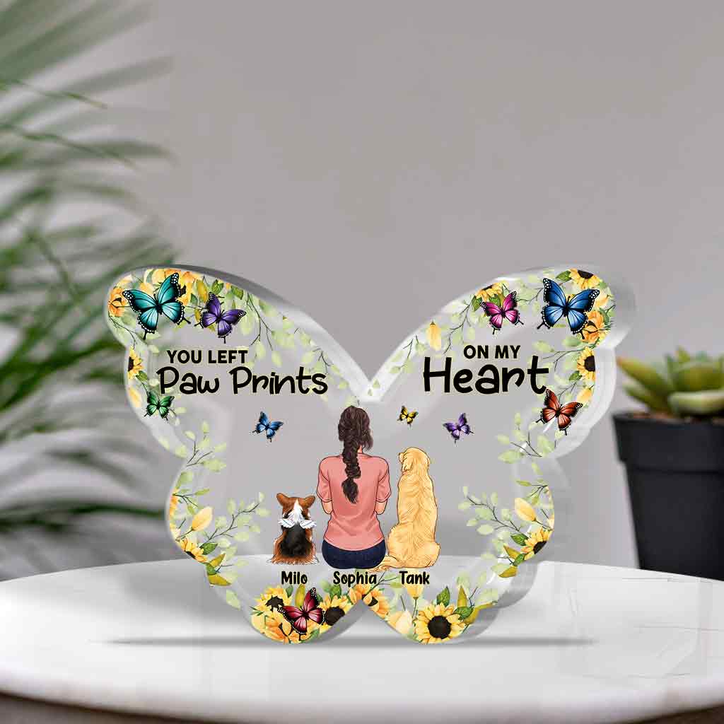On My Heart - Personalized Dog Custom Shaped Acrylic Plaque