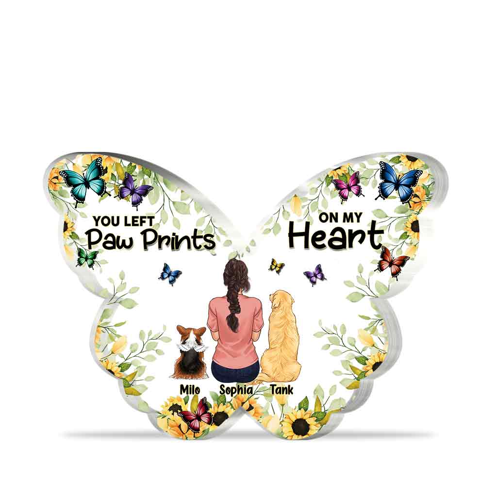 On My Heart - Personalized Dog Custom Shaped Acrylic Plaque