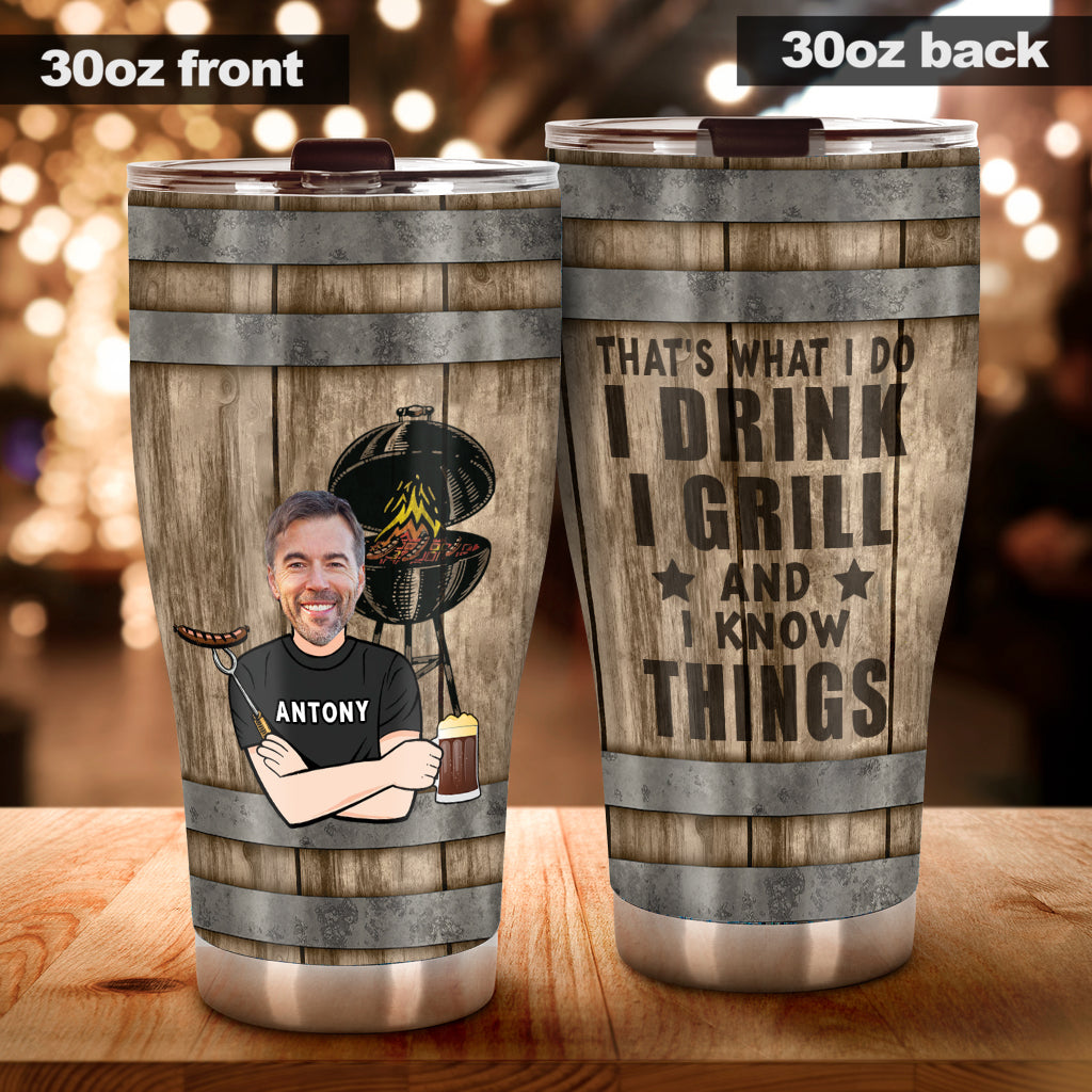 That's What I Do - Personalized Father Tumbler