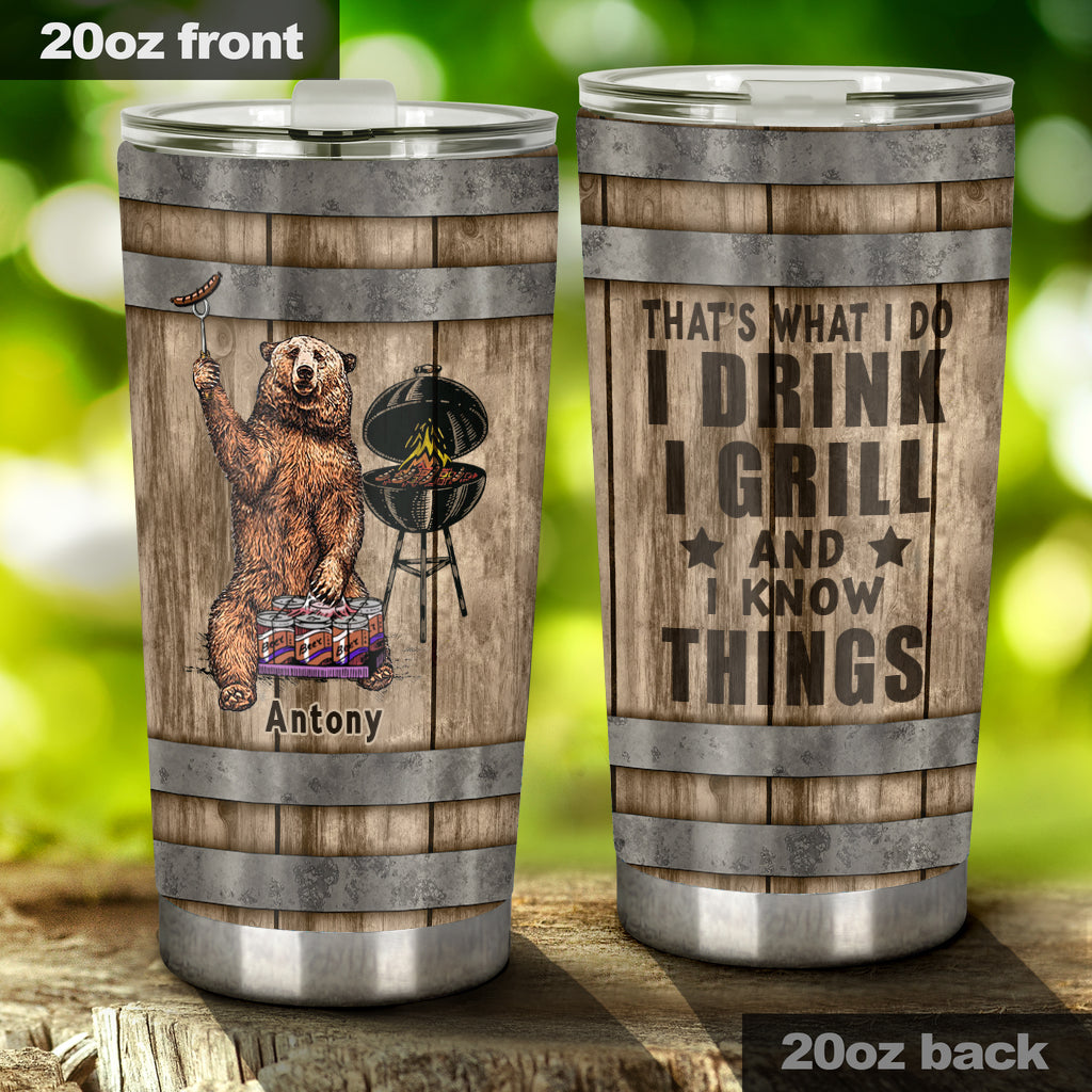 That's What I Do - Personalized Father Tumbler