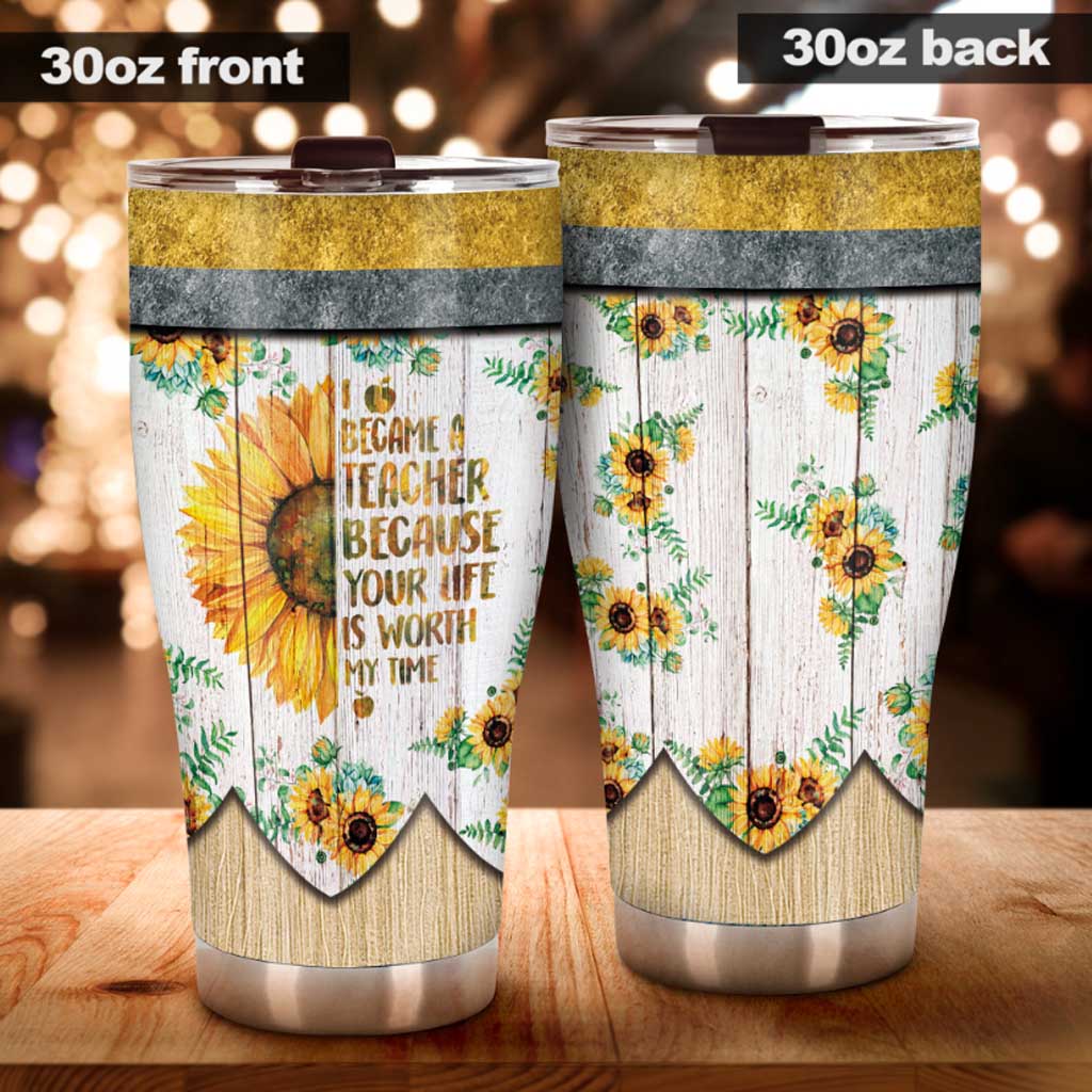 Became A Teacher Personalized Tumbler