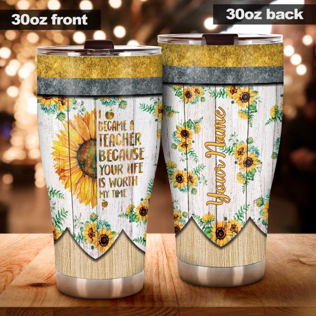 Became A Teacher Personalized Tumbler