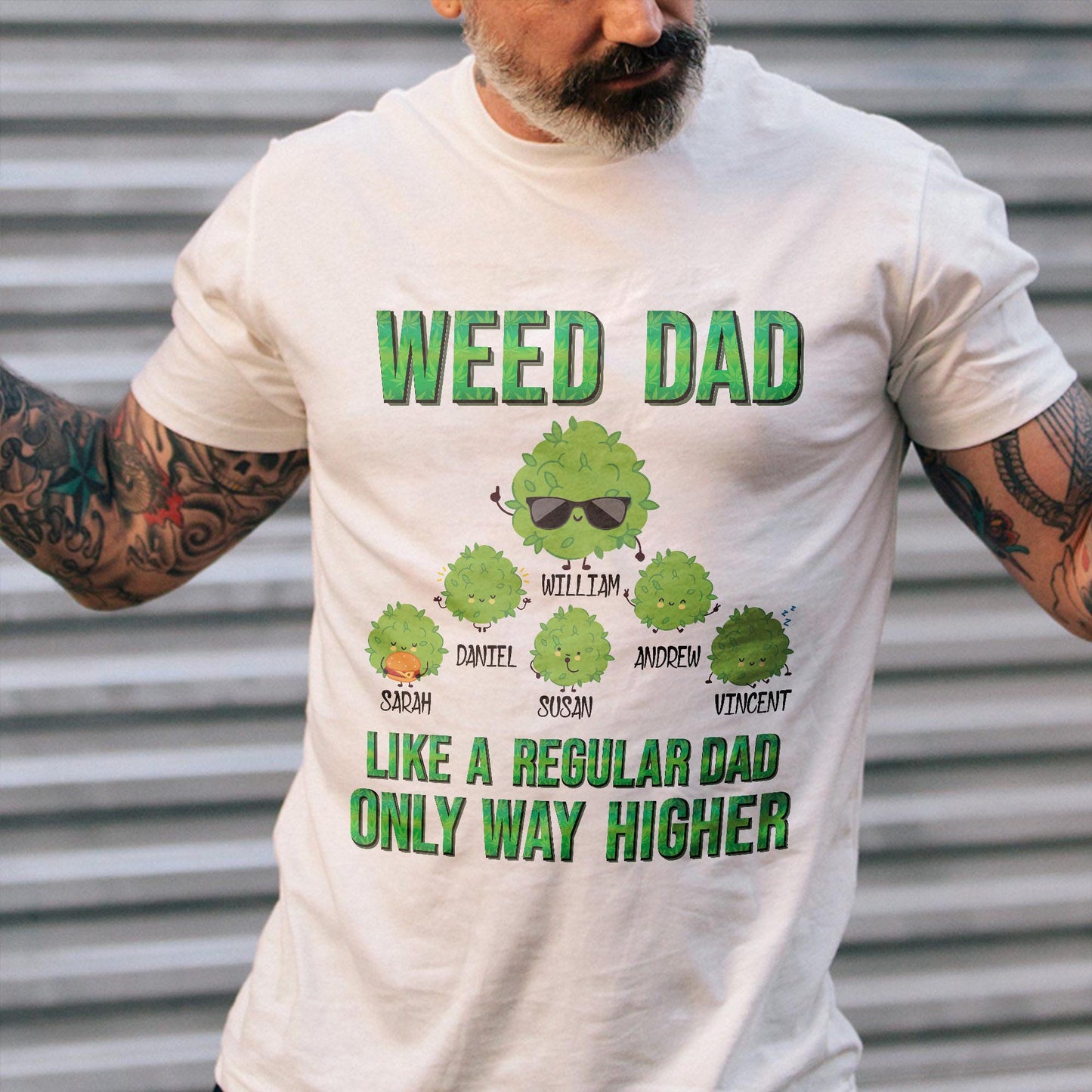 High Dad - Personalized Weed T-shirt and Hoodie