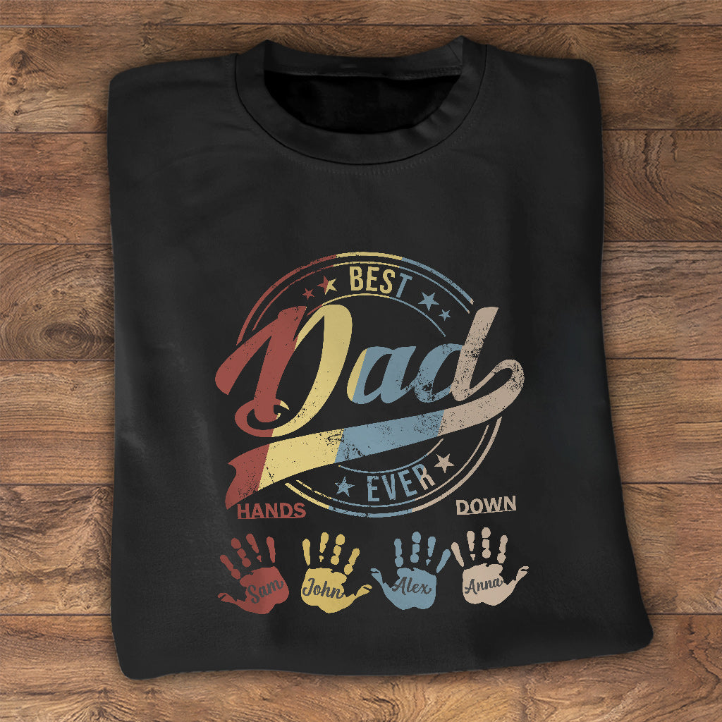 Best Dad Ever Grandpa - Personalized Father T-shirt and Hoodie