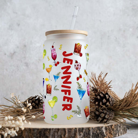 Summer Vibes - Personalized Cocktail Can Glass