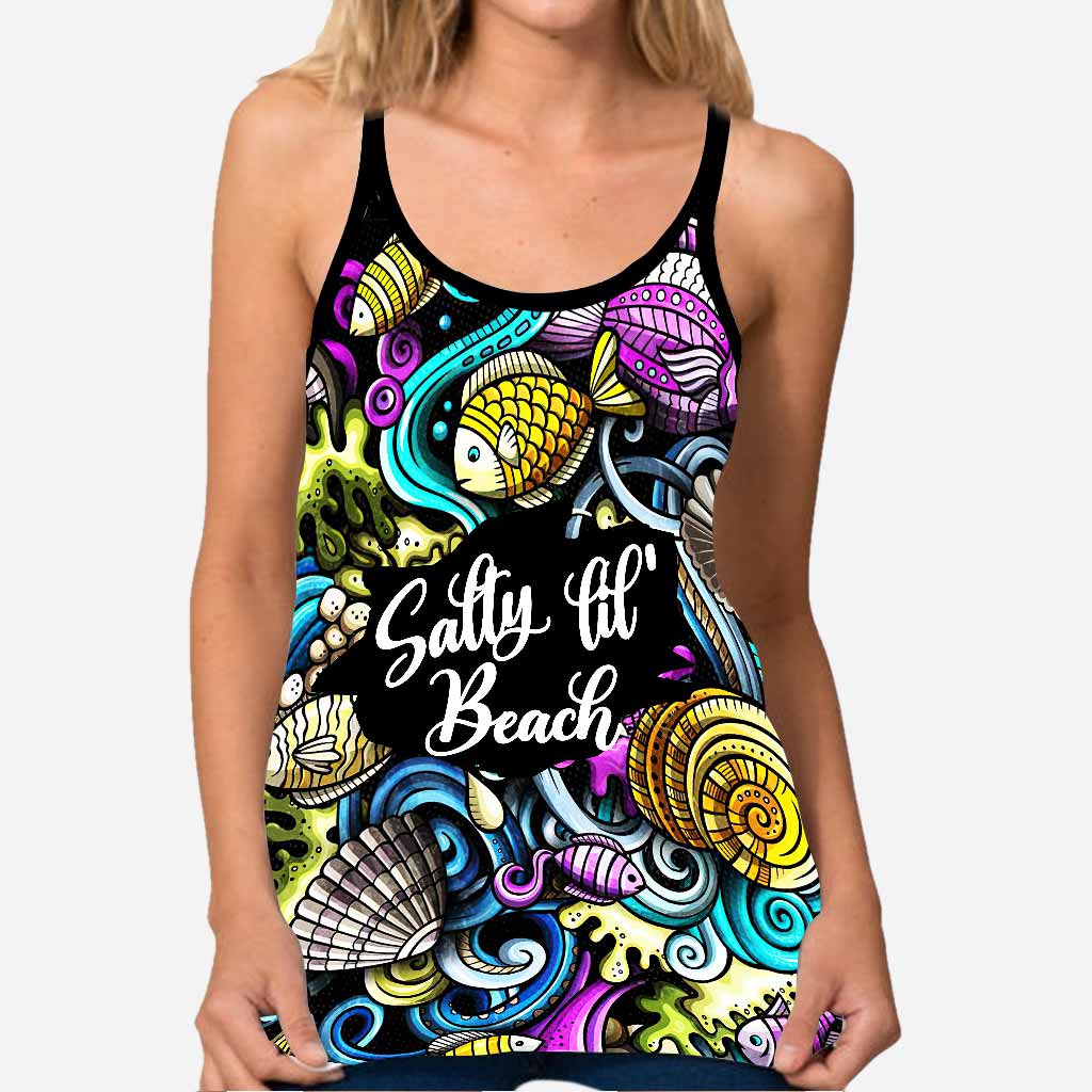 Salty Lil Beach - Sea Lover Cross Tank Top