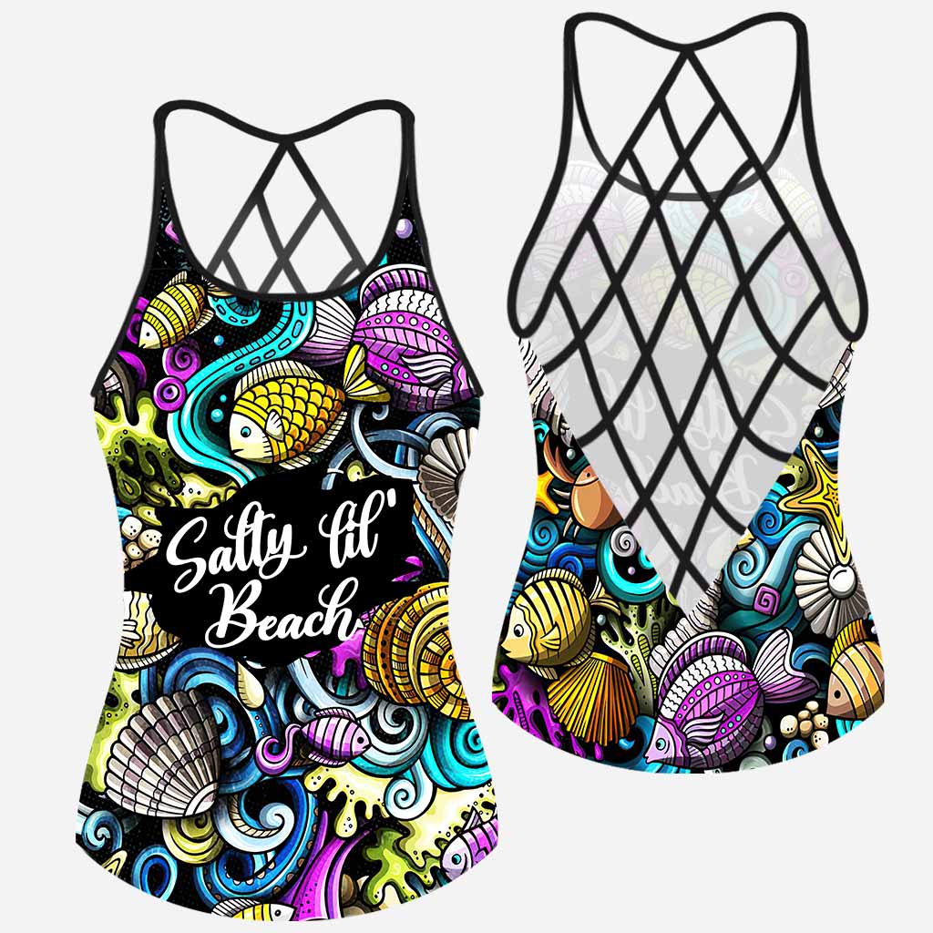 Salty Lil Beach - Sea Lover Cross Tank Top