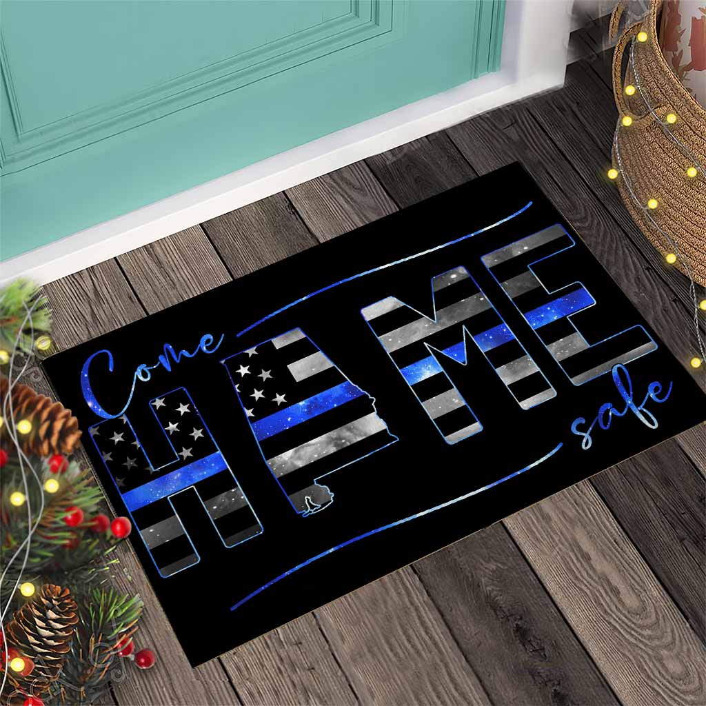 Come Home Safe - Police Personalized Doormat