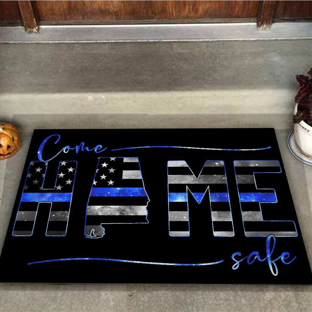 Come Home Safe - Police Personalized Doormat