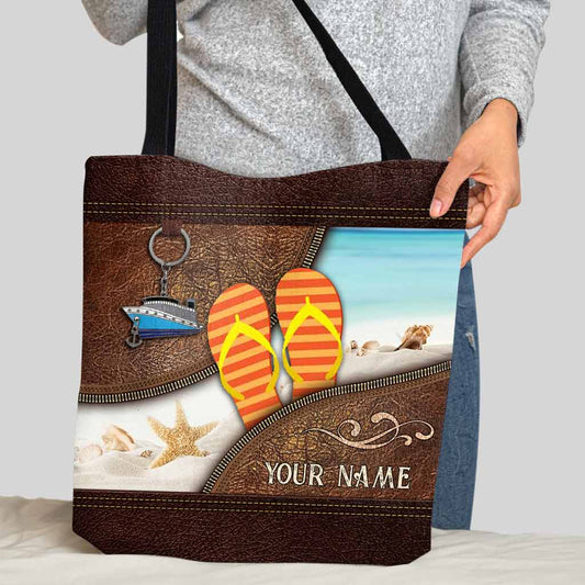 Flipflop Kind Of Girl - Sea Lover Personalized Tote Bag