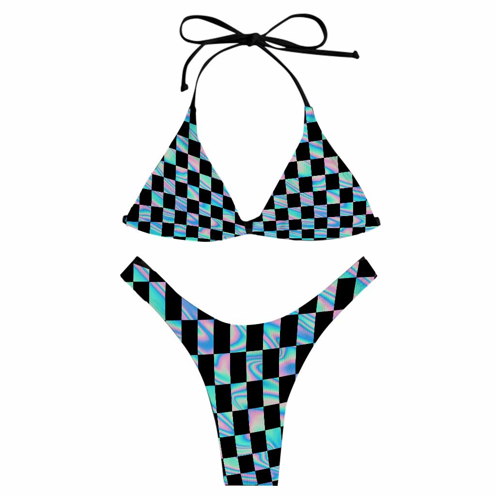 Dirt Track - Racing Women's Triangle Bikini Swimsuit