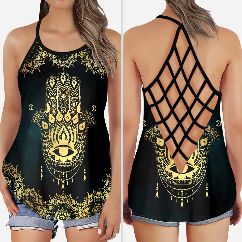 Hamsa Hand - Cross Tank Top
