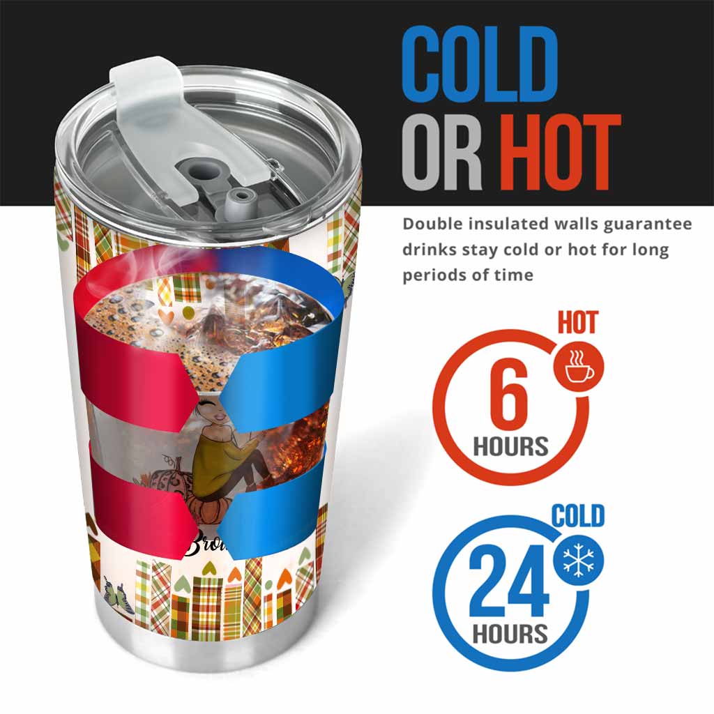 Thankful Blessed And Kind Of A Mess - Personalized Teacher Tumbler