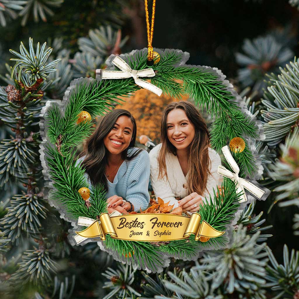 Besties Forever - Personalized Christmas Bestie Transparent Ornament