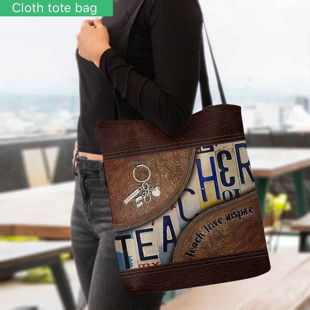 Teacher Teach Love Inspire - Tote Bag