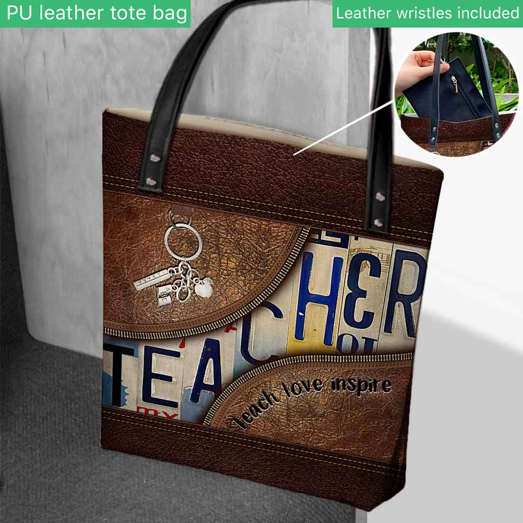 Teacher Teach Love Inspire - Tote Bag