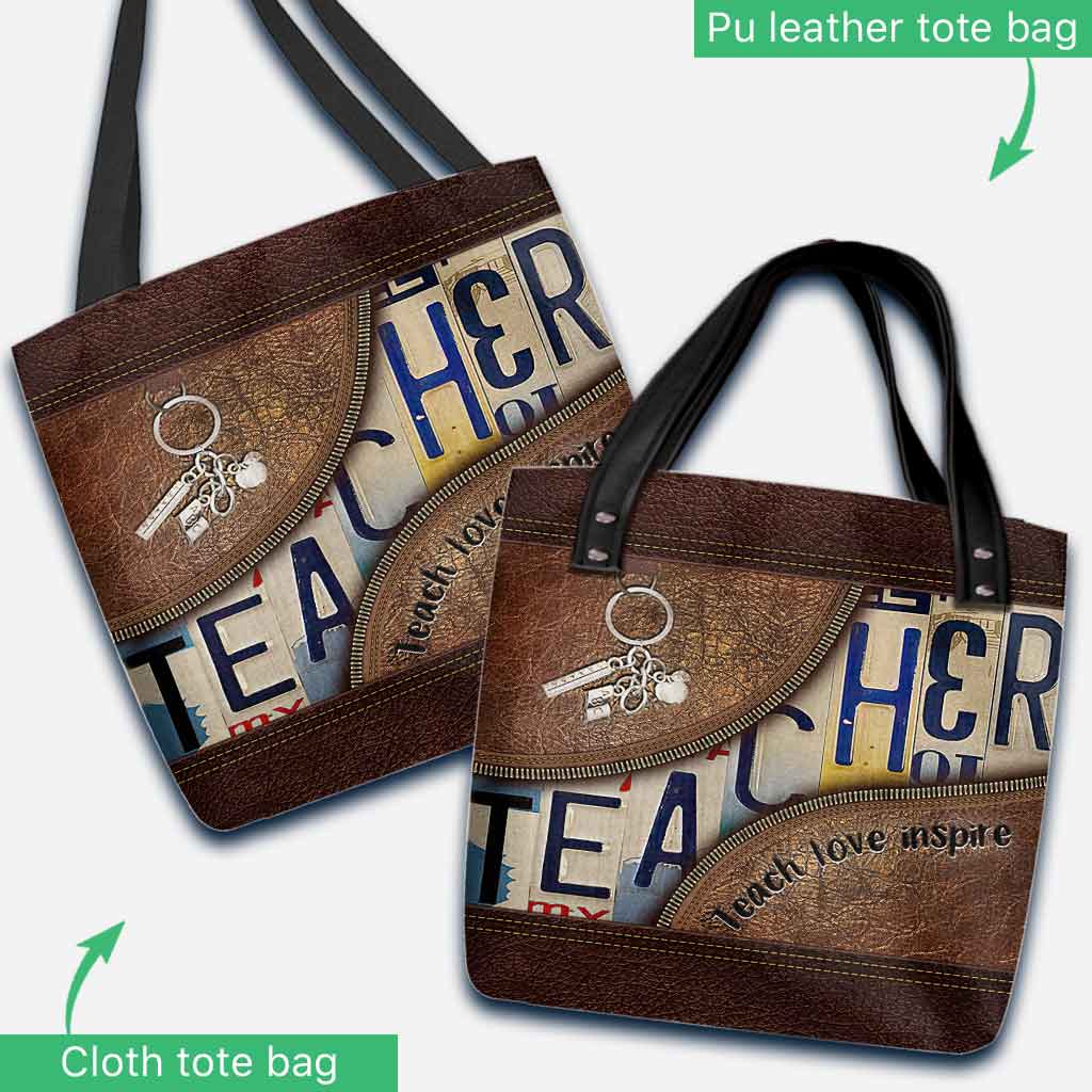 Teacher Teach Love Inspire - Tote Bag
