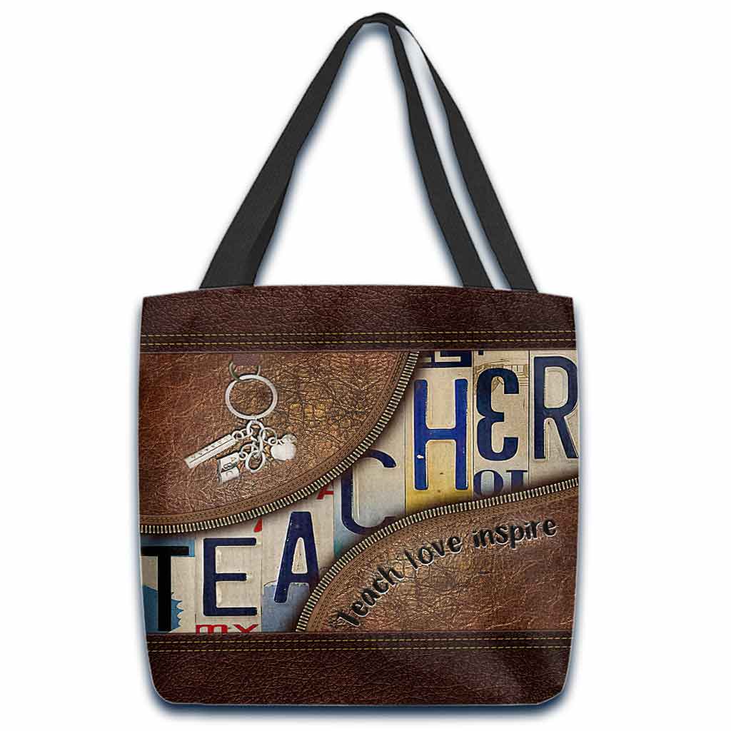 Teacher Teach Love Inspire - Tote Bag
