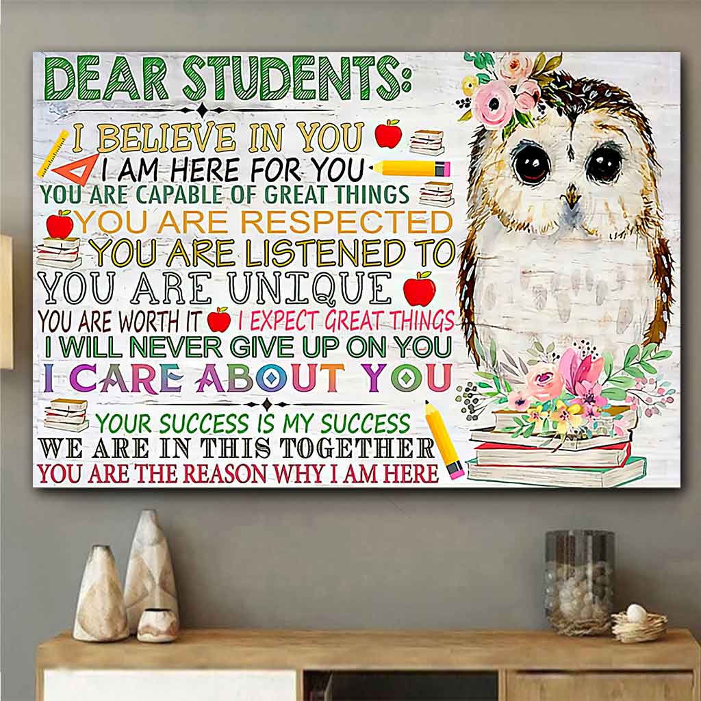 Dear Students - Teacher Poster 1121