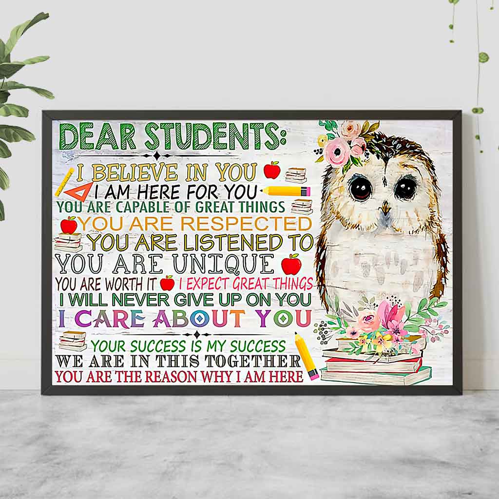 Dear Students - Teacher Poster 1121