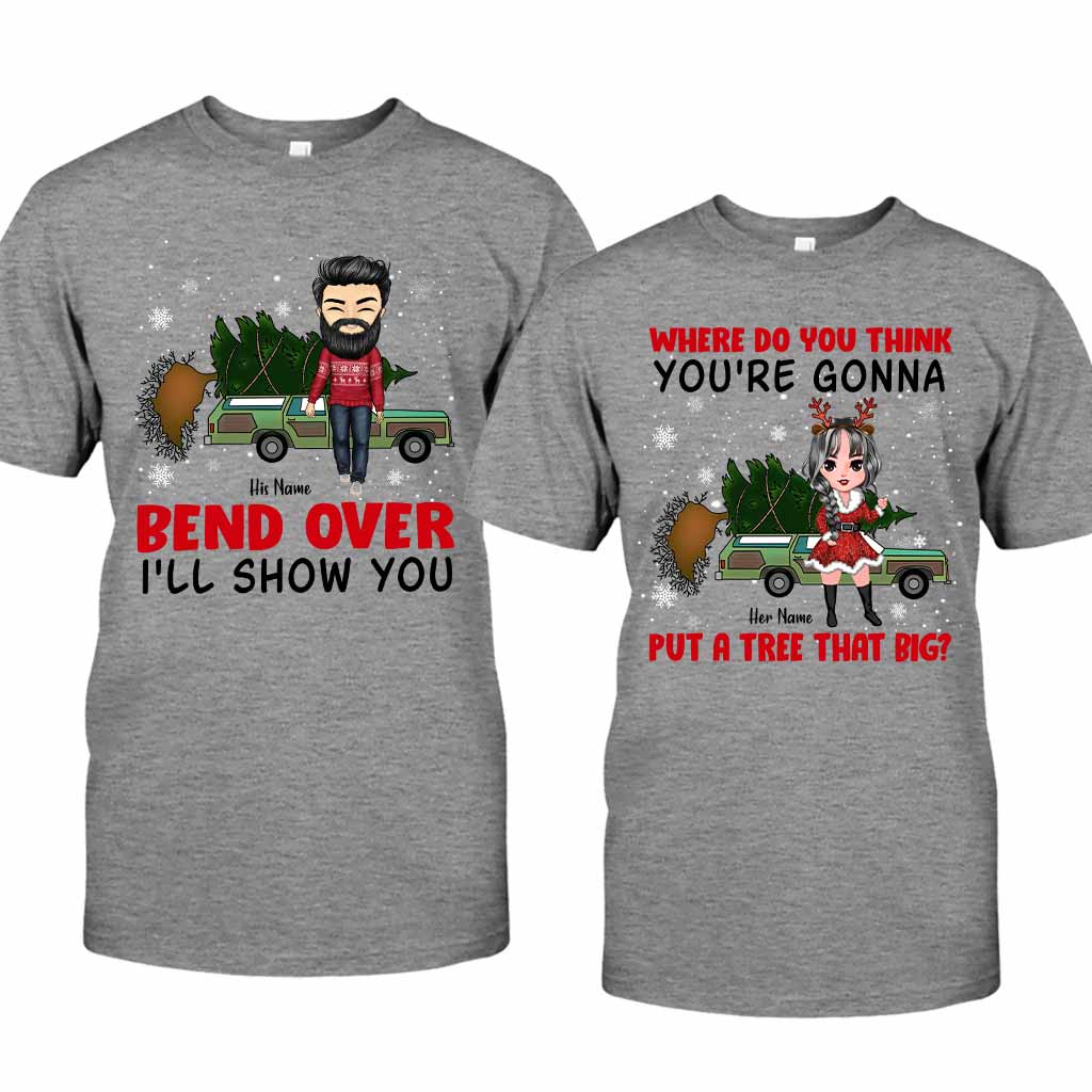 I'll Show You - Personalized Christmas Couple T-shirt and Hoodie