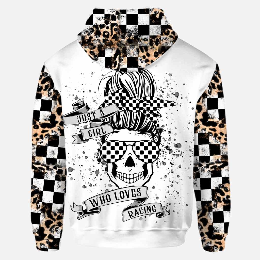 Just A Girl Who Loves Racing - Personalized Hoodie and Leggings