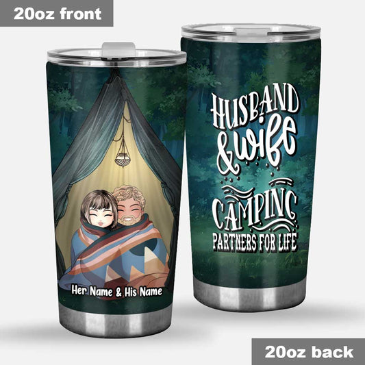 You And Me We Got This Camping Couple - Personalized Camping Tumbler