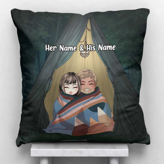 You And Me We Got This Camping Couple - Personalized Camping Throw Pillow