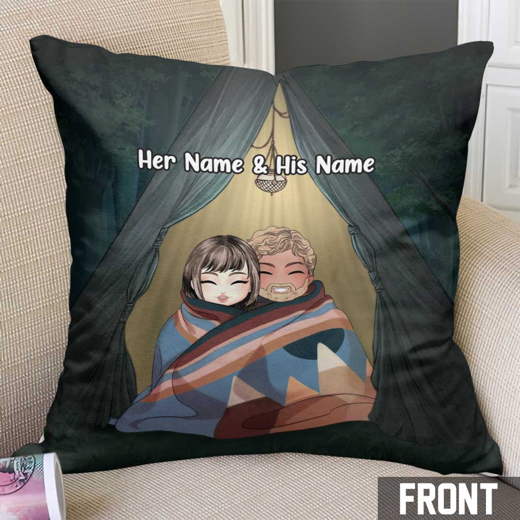 You And Me We Got This Camping Couple - Personalized Camping Throw Pillow