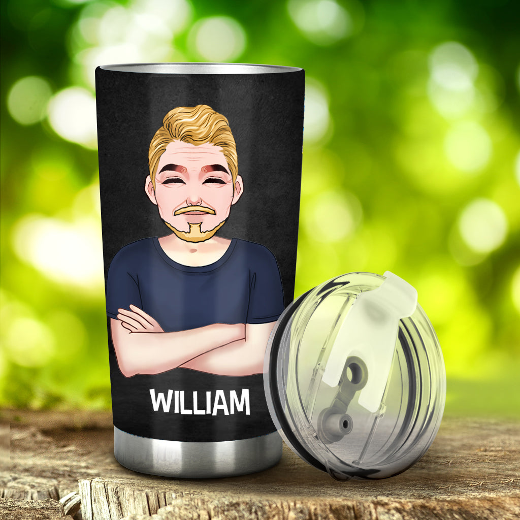 This Is What An Awesome Daddy Looks Like - Personalized Father Tumbler