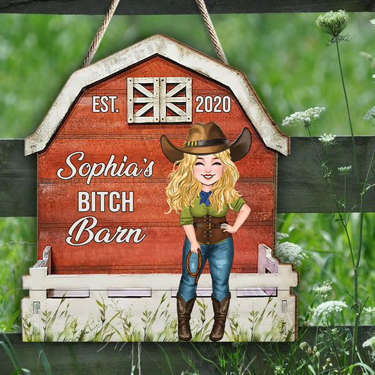 Horse Barn - Personalized Horse Wood Sign